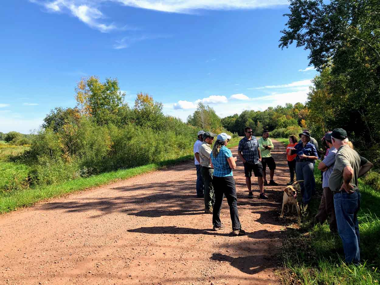 LSC partners gathered outdoors for a collaborative conservation workgroup session