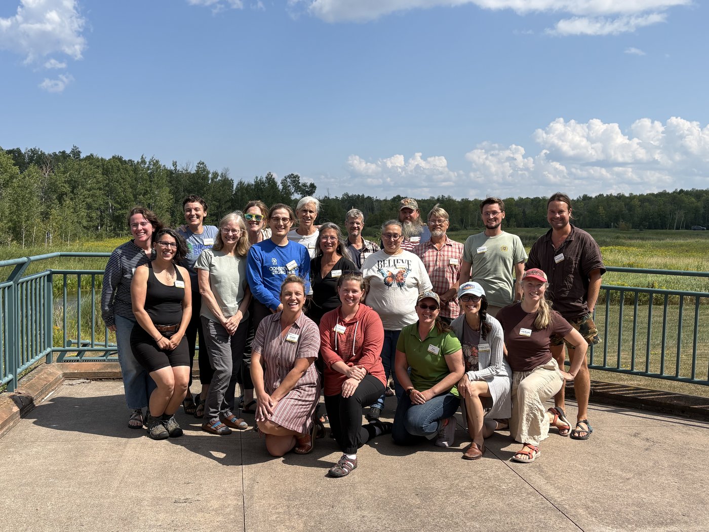 The 2026 Wisconsin Master Naturalist Lake Superior training class poses together on the last day of training